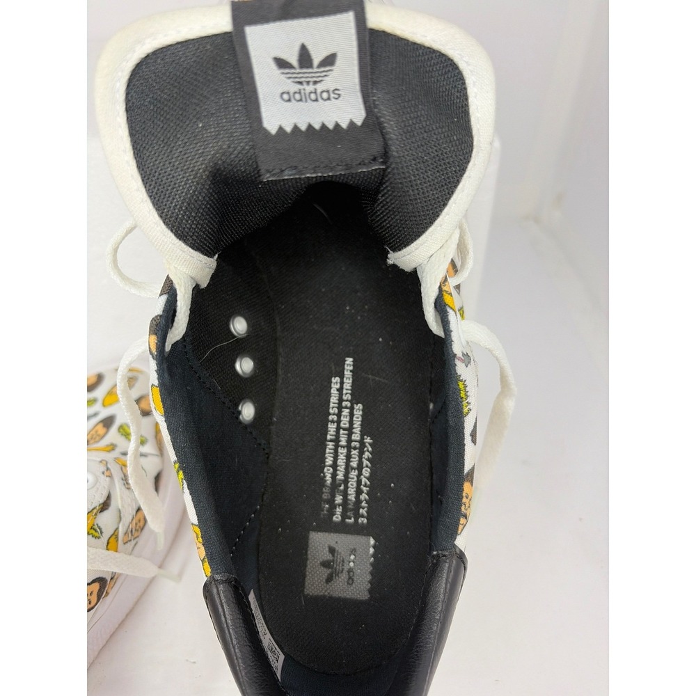 Adidas 3MC Beavis and Butt-Head Skate Shoes White Canvas DB3508 Mens 8.5 - Picture 8 of 10